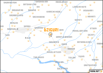 map of Dziguri