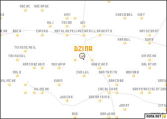 map of Dzina