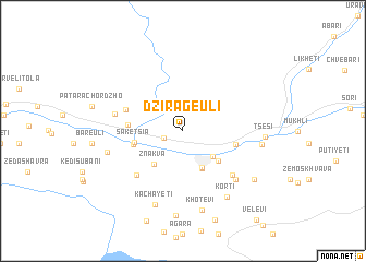 map of Dzirageuli