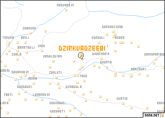 map of Dzirkvadzeebi