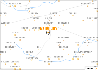 map of Dzirmuny