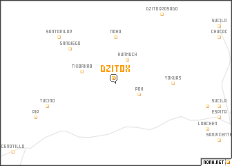 map of Dzit Ox