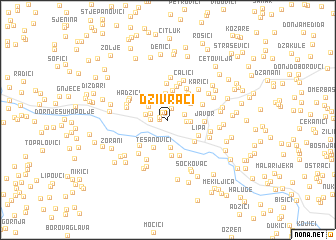 map of Dživraci