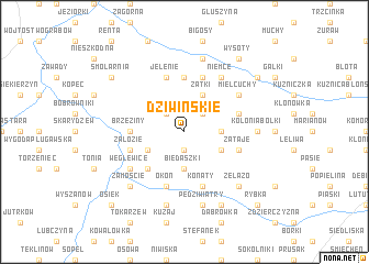 map of Dziwińskie