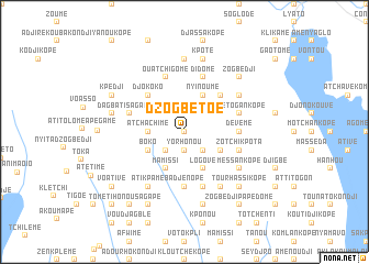 map of Dzogbetoé