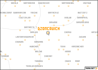 map of Dzoncauich