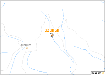 map of Dzongri