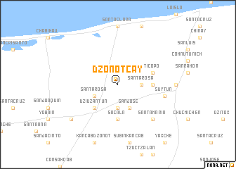 map of Dzonotcay