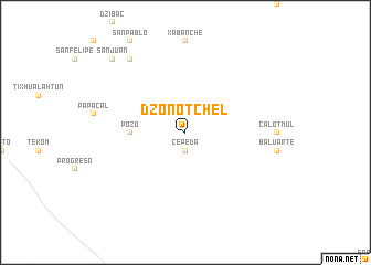 map of Dzonotchel