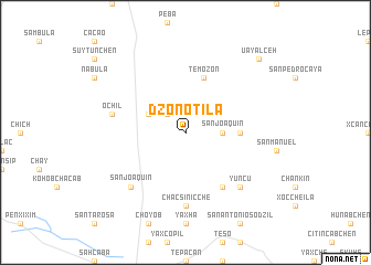 map of Dzonotila
