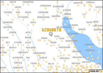 map of Dzoubéto