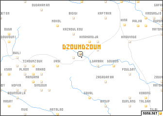 map of Dzoum Dzoum