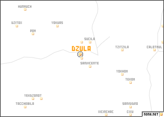 map of Dzulá
