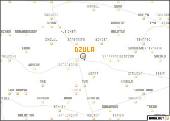 map of Dzulá