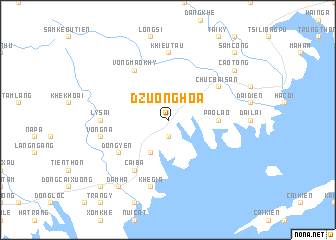 map of Dzuong Hoa