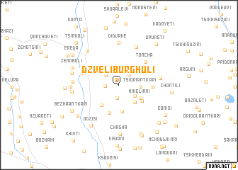 map of Dzveli Burghuli