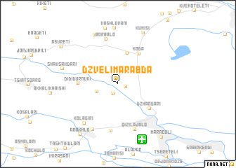 map of Dzveli-Marabda