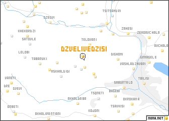 map of Dzveli-Vedzisi