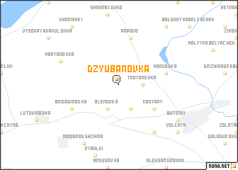 map of Dzyubanovka