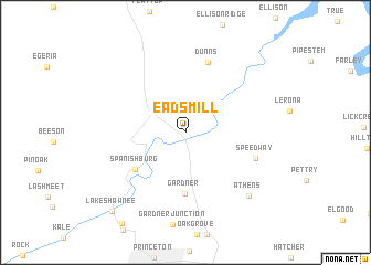 map of Eads Mill