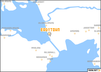 map of Eadytown