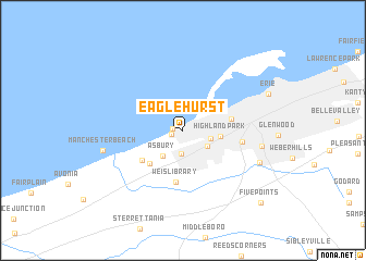 map of Eaglehurst