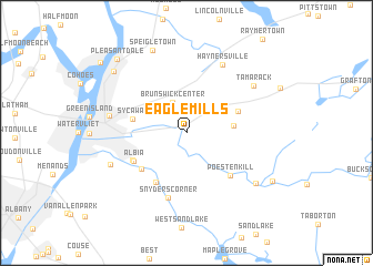 map of Eagle Mills