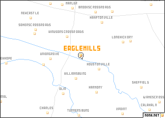 map of Eagle Mills