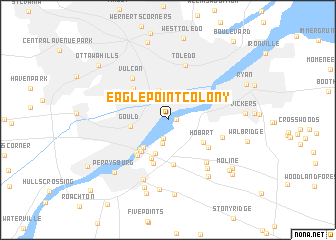 map of Eagle Point Colony