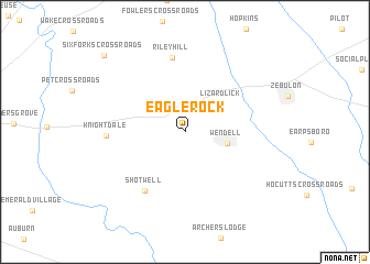 map of Eagle Rock