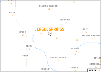 map of Eagle Springs