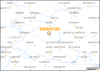 map of Eardiston