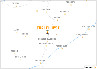 map of Earlehurst