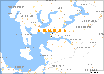 map of Earle Landing