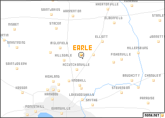 map of Earle