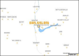 map of Earls Island