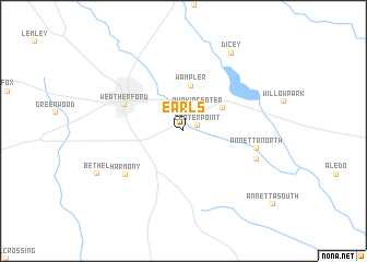 map of Earls