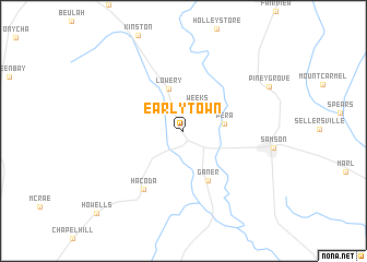 map of Earlytown