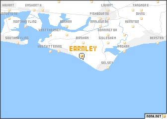 map of Earnley