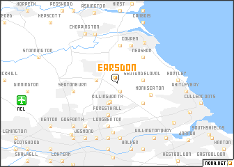 map of Earsdon