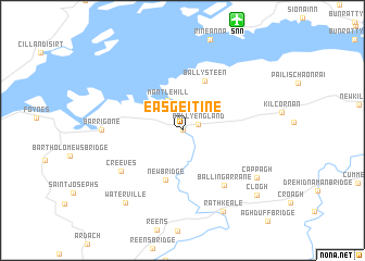 map of Eas Géitine