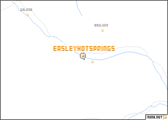 map of Easley Hot Springs