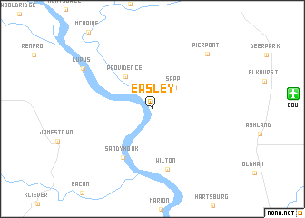 map of Easley