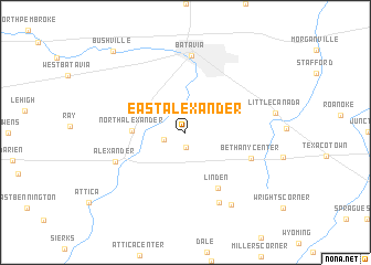 map of East Alexander