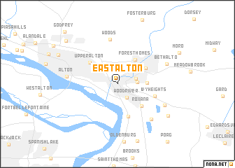 map of East Alton