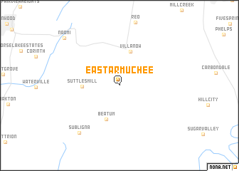 map of East Armuchee