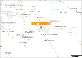 map of East Aurora