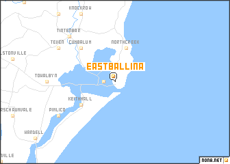 map of East Ballina