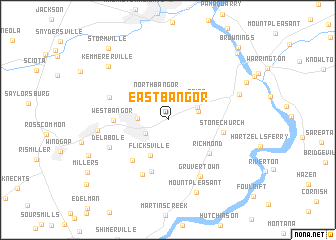 map of East Bangor