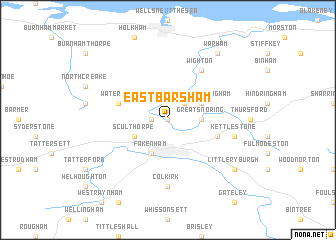 map of East Barsham